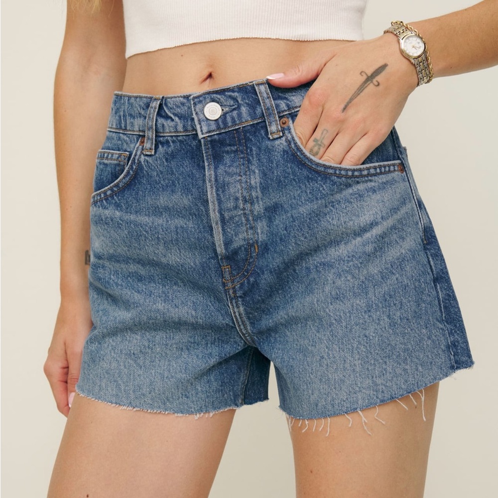 Charlene high rise jean short reformation